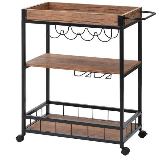 Fleischer Kitchen Trolley with Manufactured Wood Top