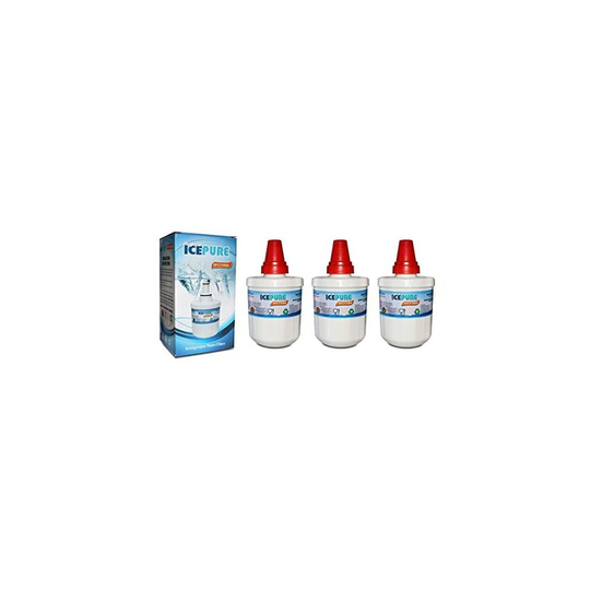 IcePure RWF1100A Fridge Water Filter Compatible with Samsung AquaPure Plus DA29-00003G HAFIN2/EXP Refrigerator Water Filter (3 Pack)