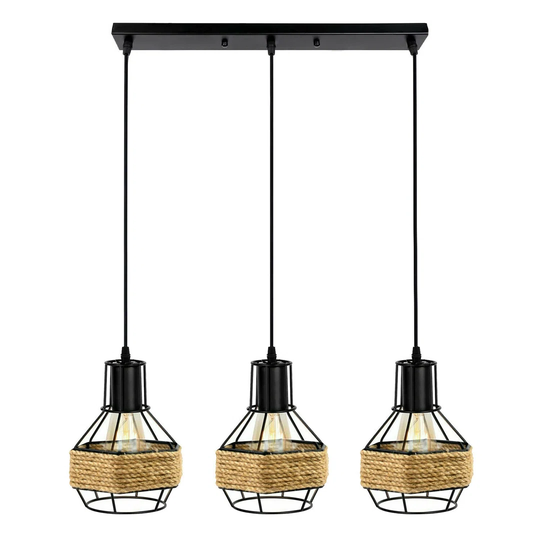 Kadil 3 - Light Kitchen Island Geometric Pendant
