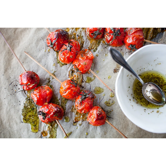 Grilled tomatoes - Wrapped Canvas Photograph