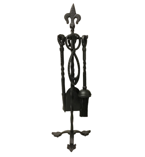Lucretia 5 Piece Iron Fireplace Tool Set