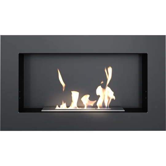 Wall-Mounted Ethanol Fireplace Golf Flat Black