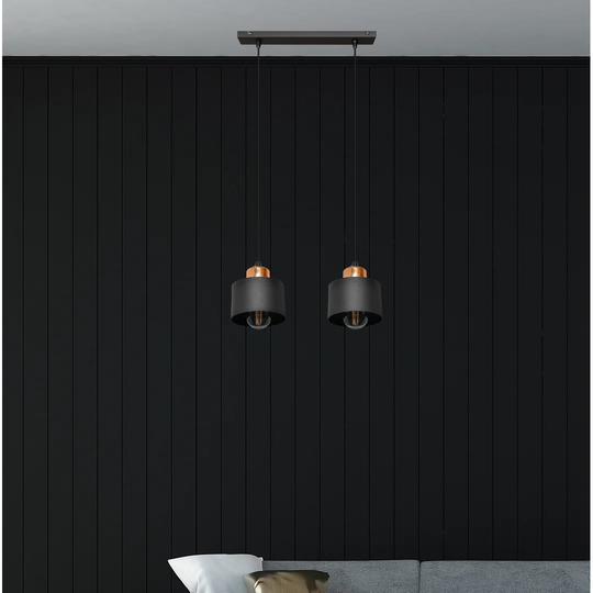 Elkin 2-Light Kitchen Island Drum Pendant