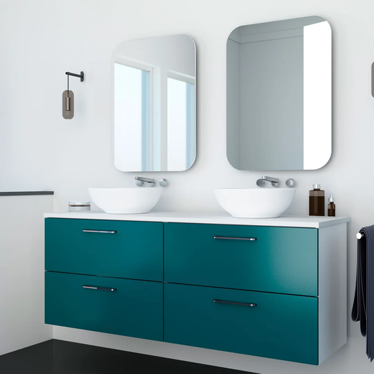Torin 1626mm Wall Hung Double Vanity Unit
