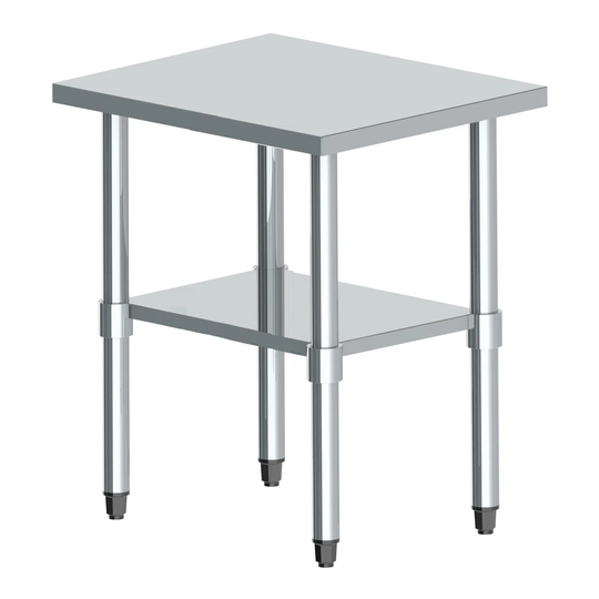 Symple Stuff Stainless Steel Catering Table 2Ft x 2Ft