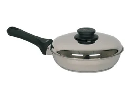 Stainless Steel Frying Pan with Lid