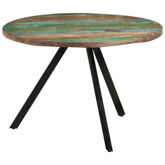 Gracie Oaks Dining Table 110X75 Cm Solid Wood Reclaimed