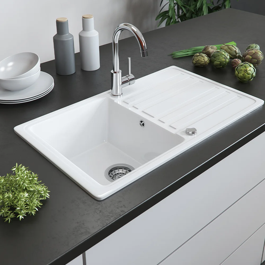 Albus Single Bowl Inset Kitchen Sink