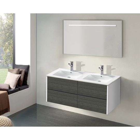 Innoko 3- Piece Bathroom Furniture Set with LED Mirror