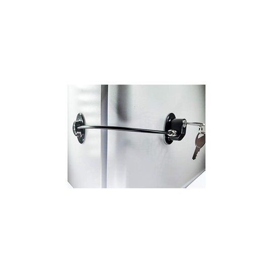 Refrigerator Door Lock with 2 Keys, File Drawer Lock, Freezer Door Lock and Child Safety Cabinet Lock by REZIPO Black
