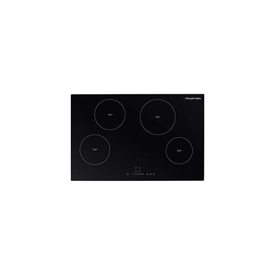 Russell Hobbs Midnight RH77IH501B 77cm Black Glass Induction Hob with Touch Control