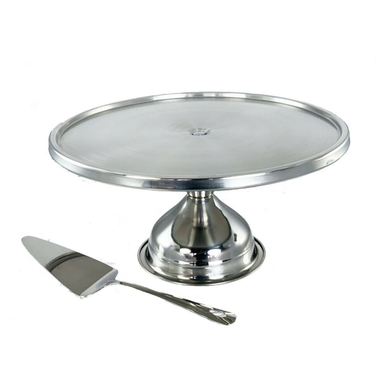 Cake Display Stand & Server Stainless Steel