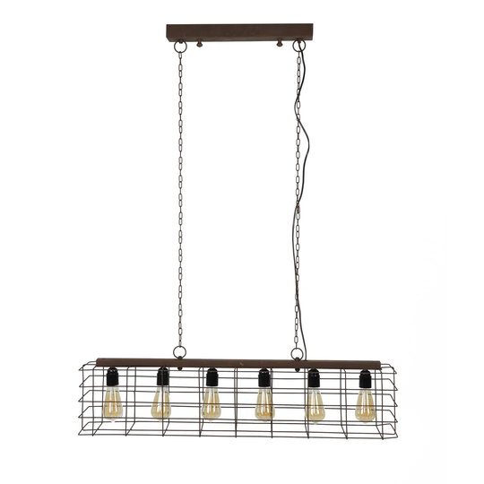 Elva 6-Light Kitchen Island Linear Pendant