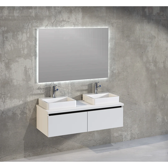 Rebello Bathroom 1200mm Wall Hung Double Vanity Unit