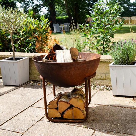 Corte 49Cm H x 55Cm W Cast Iron Wood Burning Outdoor Fire Pit