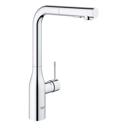 Grohe Essence+ Chrome Single Lever Pull Out Spray Sink Mixer