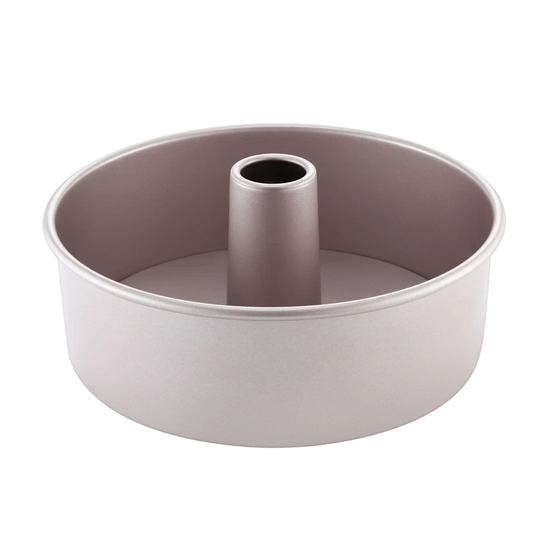 Cake Pan, 8-Inch With Removable Loose Bottom Non-Stick Chiffon Bakeware 2-Cups For Oven Baking (Champagne Gold)