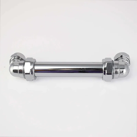 Chrome U Pull Industrial Bolted Detail