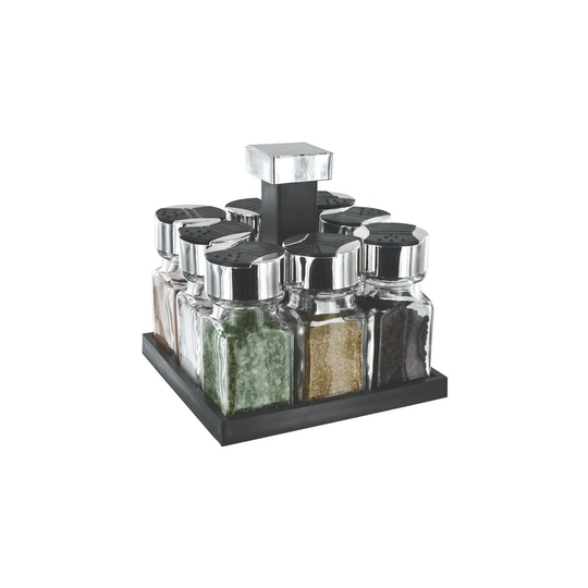 8 Jars Free-Standing Spice Rack