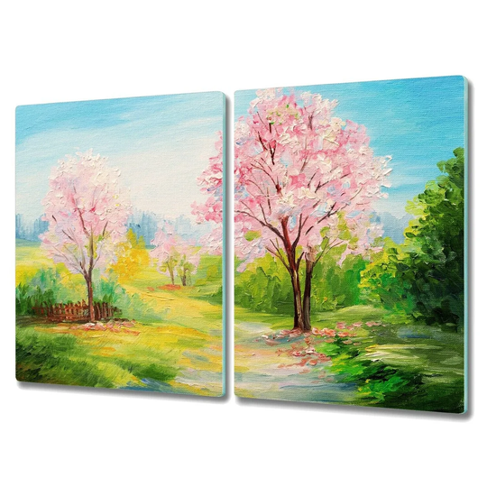 Anoop Tempered Glass Garden Chopping Board