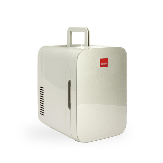 (10L Silver) SENSIOHOME Mini Fridge Cooler & Warmer | 12v, UK & EU Plug