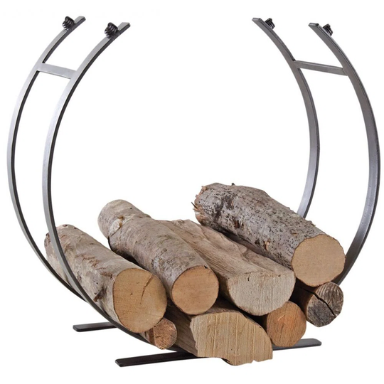 Wrought Iron Design Log Basket