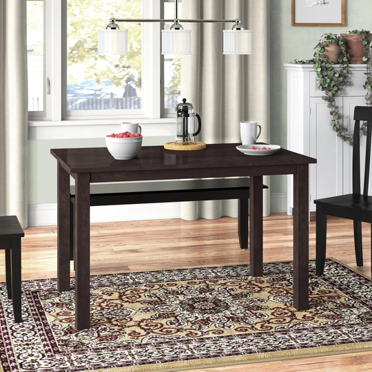Elderton 76.2Cm Rubberwood Solid Wood Dining Table