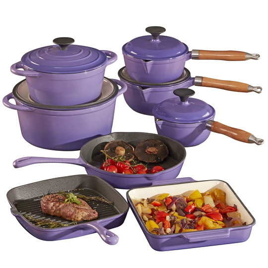Cooks Professional 8 Piece Cast Iron Cookware Set