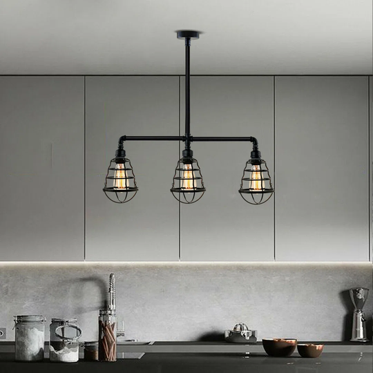 Mcafee 3 - Light Kitchen Island Dome Pendant