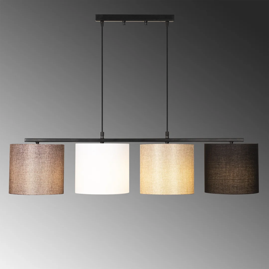 Riley-James 4 - Light Kitchen Island Drum Pendant