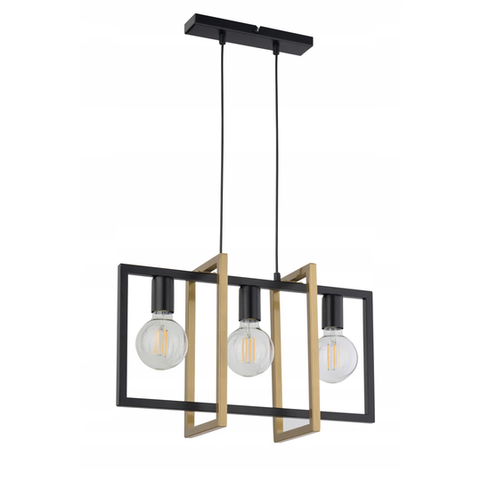 3 - Light Kitchen Island Square / Rectangle Pendant