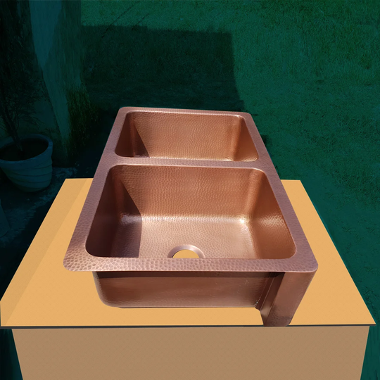 Landes Double Bowl Farmhouse Kitchen Sink