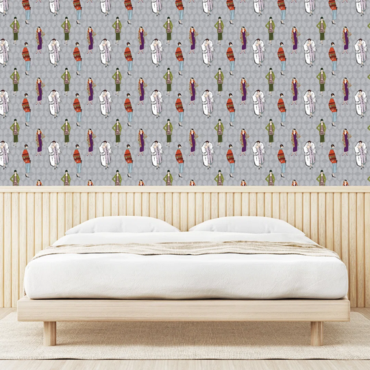 Russellville Matte Peel & Stick Wallpaper Roll