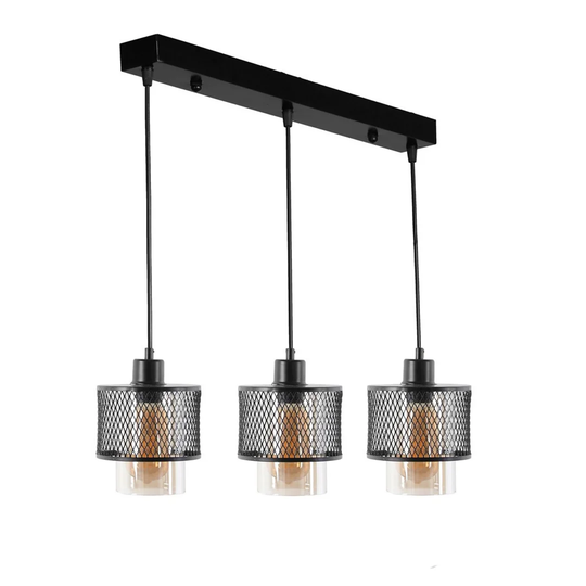 Weatherholt 3 - Light Kitchen Island Cylinder Pendant