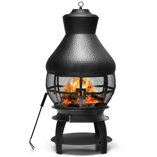 Wood/Coal Burning Chimenea Heavy Duty Fireplace Fire Pit