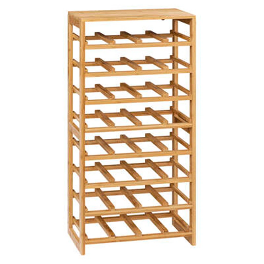 Ismo 32 Bottle Floor Wine Bottle Rack in Beige