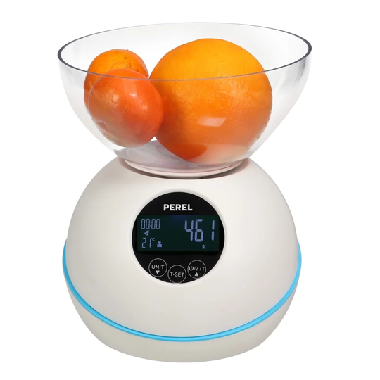 Perel Digital Kitchen Scale 5kg White