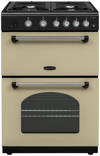Rangemaster 128070 60cm Double Oven Gas Cooker - Cream