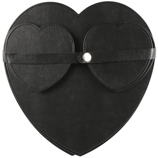 Pack Of 4 Heart Shaped Coasters And Table Placemats Dinner Tableware Set Black