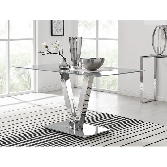 Chowchilla Grey V Dining Table