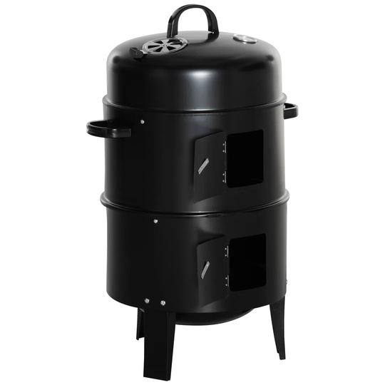 Outsunny 40cm Barrel Charcoal BBQ