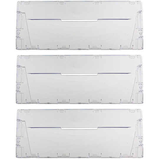 Plastic Drawer Flap Front Handle for INDESIT Fridge Freezer (Pack of 3)
