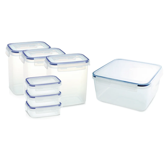 Clip and Close 7 Piece Container Food Storage Set