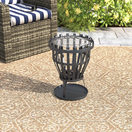 Abigailgrace 50Cm H x 40Cm W Steel Charcoal Outdoor Fire Pit
