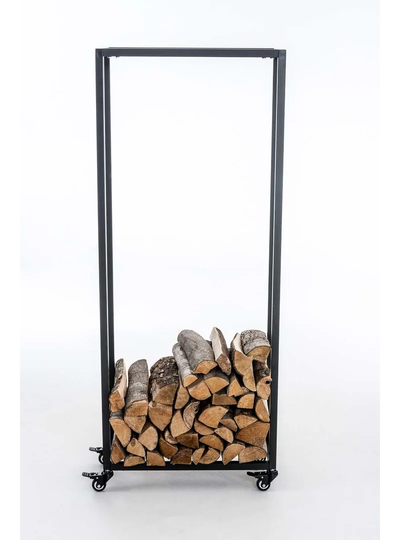 Batholo 2 Ft. x 0.8 Ft. Metal Log Store