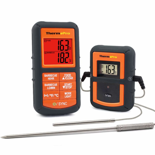 ThermoPro TP-08 Digital Wireless Remote Meat Food Thermometer with Dual Probe for Kitchen Cooking, BBQ Smoker Grill Oven - Monitors Food...