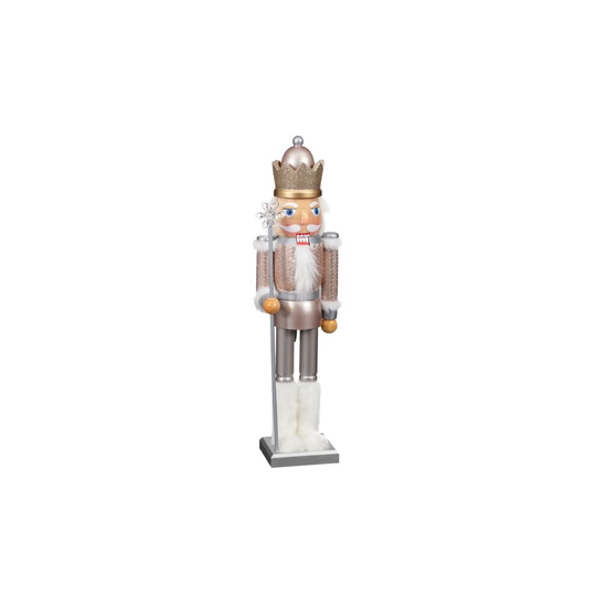 658g Deluxe Christmas Nutcracker 10 x 8.5 x 46cm - Rose Gold