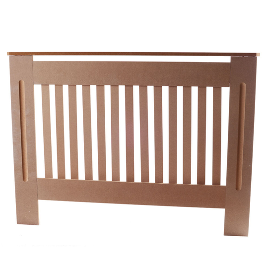 (Medium) Radiator Cover Unfinished/Unpainted Modern Vertical Wood Grill Cabinet Wood