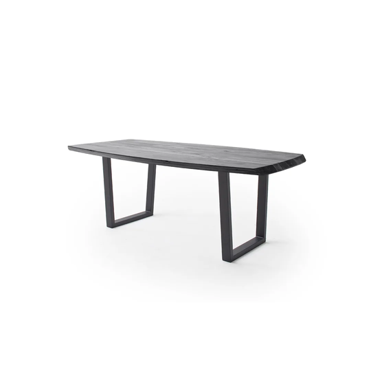Keating Acacia Solid Wood Sled Dining Table