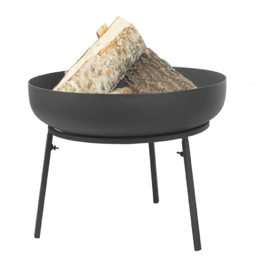 KALASOA Garden Brazier 80 Cm In Black Steel